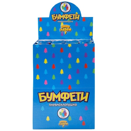 Хлопушка Бумфети 30см Елочки бумага