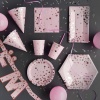 Тарелка Конфетти Party розовая 25см 6штG