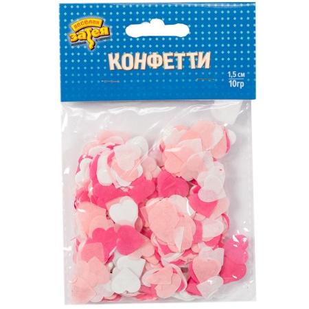 Конфетти Сердца тишью ассор Нежное 10грG