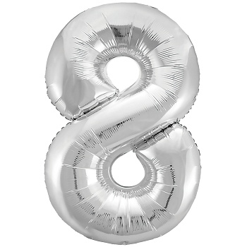 Р ЦИФРА 8 40" Металлик Silver