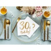 Салфетка 30th Birthday белая 33см20шт/PD