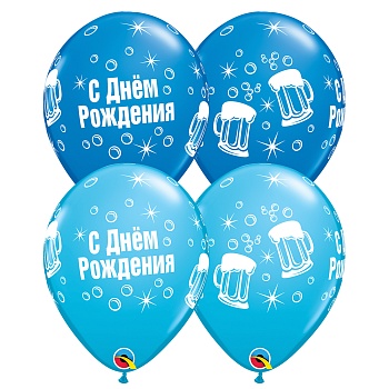 Шелк 11" С ДР Кружка пивная BlueRbnEgg/Q