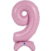Г ЦИФРА 9 25" Pastel Pink на подставке