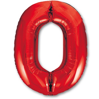 К ЦИФРА 0  40" Red