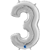 Г ЦИФРА 3  26" Silver