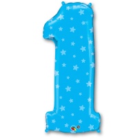 П ЦИФРА 1 Звездочки Blue