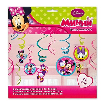 Спираль Disney Минни Маус 46-60см 12шт/A