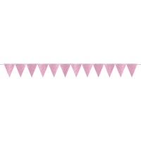 Гирлянда-вымпел д/шаров-букв Pink блеск 6м/А