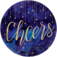 Тарелка Карнавальн Ночь CHEERS 17см8шт/А