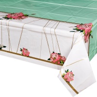 Скатерть п/э Пионы 130х180см/G