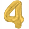 Р ЦИФРА 4 40" Металлик Gold