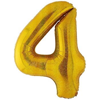К ЦИФРА 4 40" Gold блеск