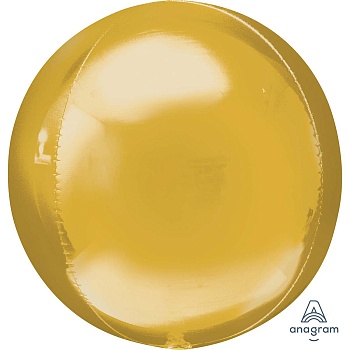А 3D СФЕРА Б/РИС 21" Металлик Gold