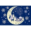 Наклейка 2ст светящ Сияющая Луна 33х48см