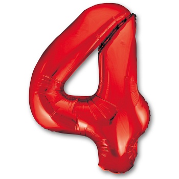 К ЦИФРА 4  40" Red
