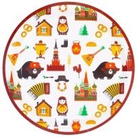Тарелка Русский Стиль 23см 6шт/G