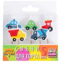 Свечи д/торта на пиках Авто 5шт/A