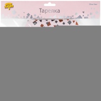 Тарелка Конфетти Party розовая 25см 6штG