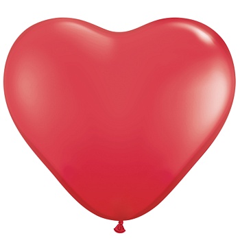 Q Сердце 06" Стандарт Red