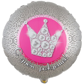 К 18" РУС ДР Корона жемчужная