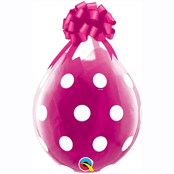 18" Шар для упак с рис "Polka Dot",QL