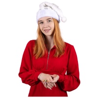 Колпак Новогодний белый Снежинки/G