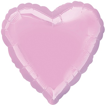 Р Б/РИС СЕРДЦЕ 18" Пастель Pink