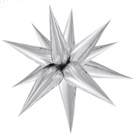 К 3D ЗВЕЗДА 25" Составная Silver