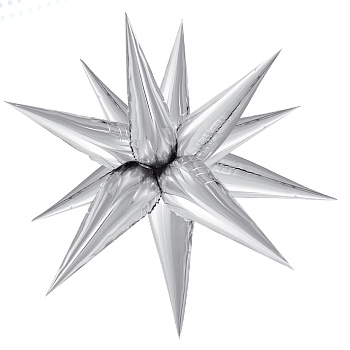 К 3D ЗВЕЗДА 25" Составная Silver