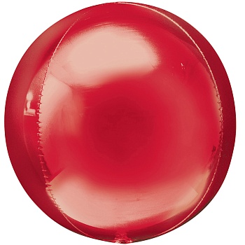 А 3D СФЕРА Б/РИС 16" Металлик Red