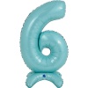Г ЦИФРА 6 25" Pastel Blue на подставке