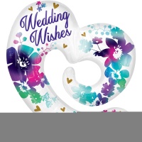 А ФИГУРА/P35 Wedding wishes Сердце Цветы
