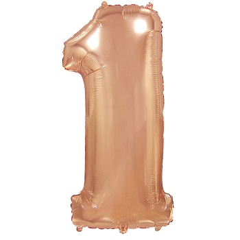 Ф ЦИФРА 1 40" Rose Gold