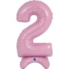 Г ЦИФРА 2 25" Pastel Pink на подставке