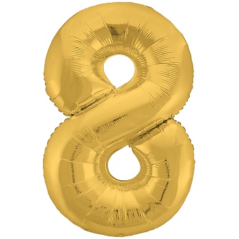 Р ЦИФРА 8 40" Металлик Gold