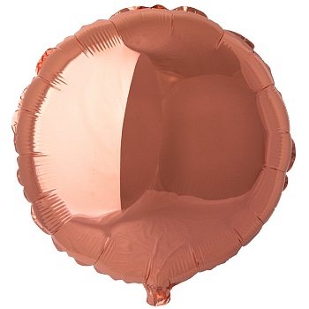 Ф Б/РИС 18" КРУГ Металлик Rose Gold (FM)