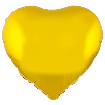 К Б/РИС СЕРДЦЕ 18" Металлик Gold