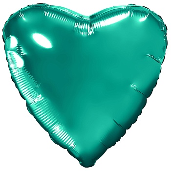 Р Б/РИС СЕРДЦЕ 18" Металлик Tiffany