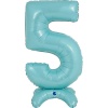 Г ЦИФРА 5 25" Pastel Blue на подставке