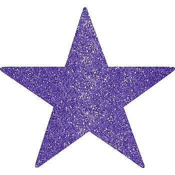 Баннер Звезда Purple фолг 13см 5шт/А