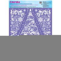Наклейка н/окно Елочка 33х24см