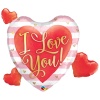П ФИГУРА 6 ILY Сердце полосы розовые
