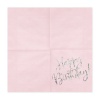 Салфетка Happy B'day! розовая 33см20штPD