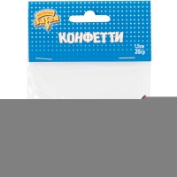 Конфетти Сердца фольг красные 1,5см20грG