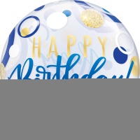 П BUBBLE 22" HB Круги сине-золотые