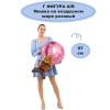 Г ФИГУРА AIR Мишка на возд шаре розовом