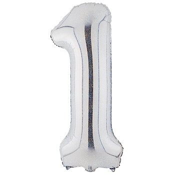 К ЦИФРА 1 40" Silver блеск