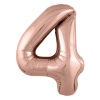 Р ЦИФРА 4 40" Металлик Rose Gold