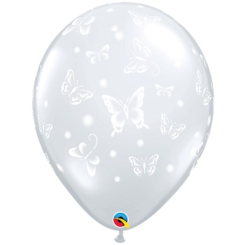 Шелк 16" Бабочки Diam Clear/Q