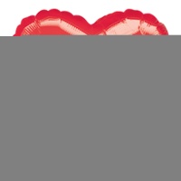 А Б/РИС СЕРДЦЕ 18" Металлик Red